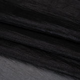 Billowy Lightweight Polyester Organza - Black - Famous Australian Designer Deadstock