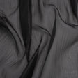 Billowy Lightweight Polyester Organza - Black - Famous Australian Designer Deadstock