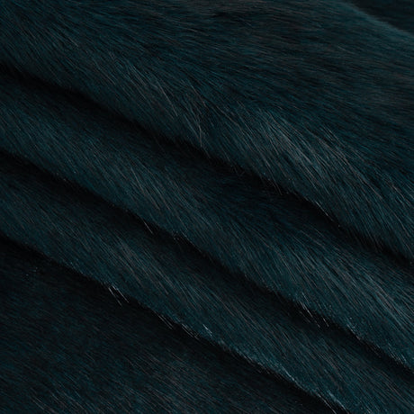 Plush Medium Pile Faux Fur - Dark Teal - Famous Australian Designer Deadstock