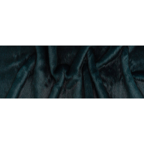 Plush Medium Pile Faux Fur - Dark Teal - Famous Australian Designer Deadstock
