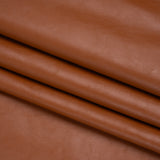 Stretch Faux Leather with Brushed Faux Suede Backing - Glazed Ginger Brown - Famous Australian Designer Deadstock