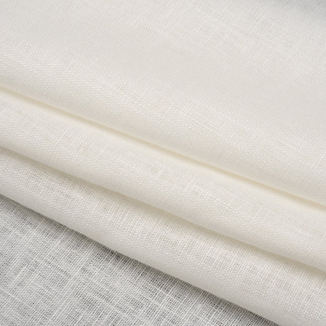 Medium Weight Linen Woven - Ivory - Famous Australian Designer Deadstock