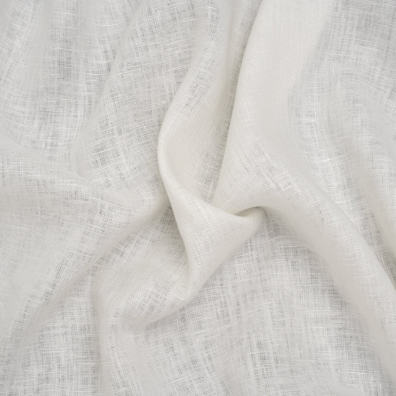 Medium Weight Linen Woven - Ivory - Famous Australian Designer Deadstock