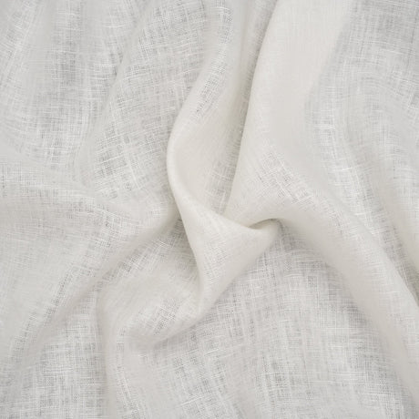 Medium Weight Linen Woven - Ivory - Famous Australian Designer Deadstock