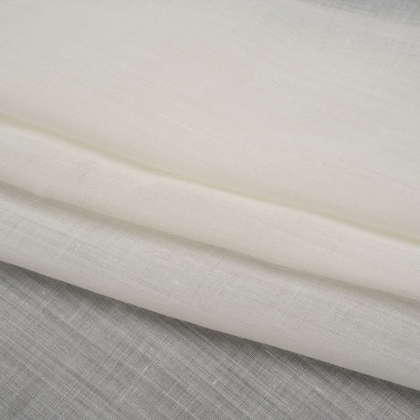 Lightweight Ramie Woven - Cream - Famous Australian Designer Deadstock