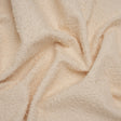 Stretch Cotton Blend Boucle - Cream Pink - Famous Australian Designer Deadstock