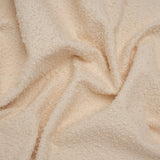 Stretch Cotton Blend Boucle - Cream Pink - Famous Australian Designer Deadstock