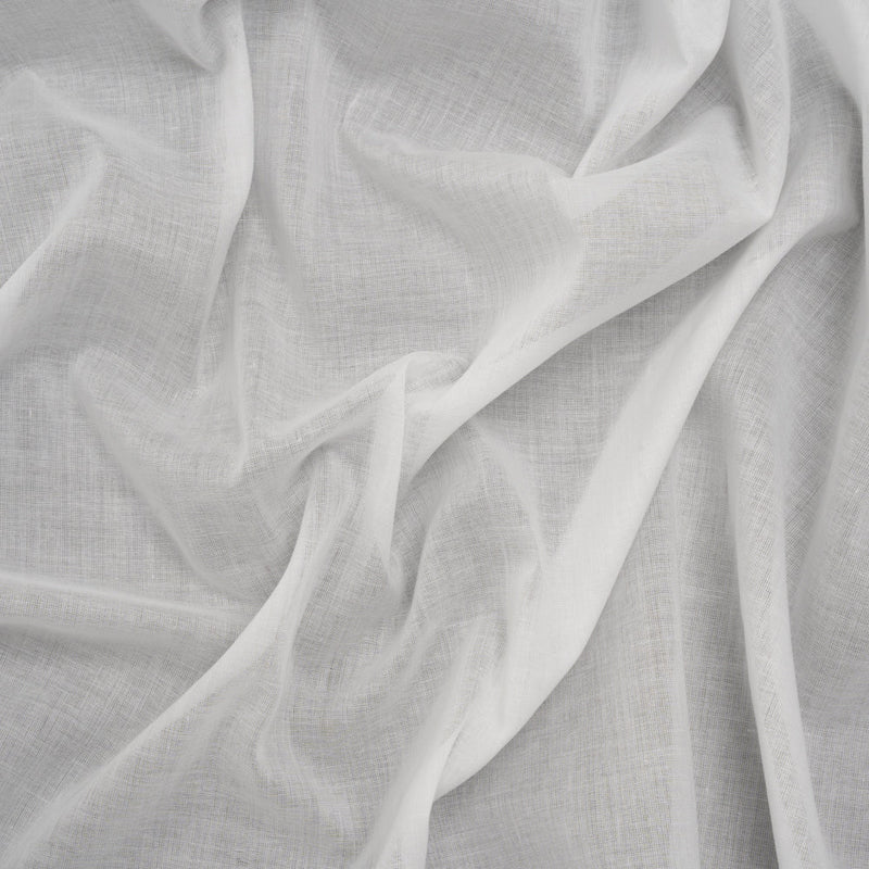 Cotton Voile Lining - Swan White - Famous Australian Designer Deadstock