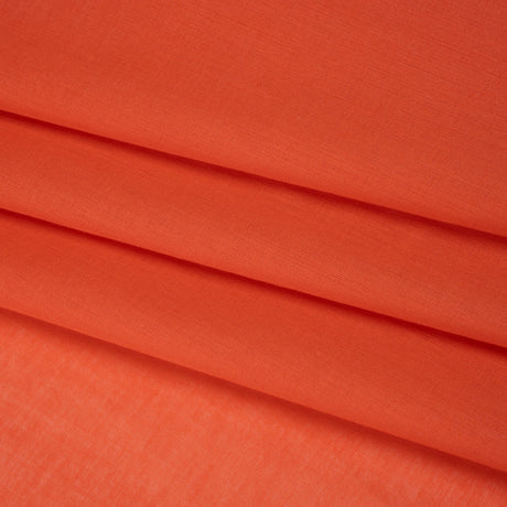 Cotton Voile Lining - Tangerine Tango - Famous Australian Designer Deadstock