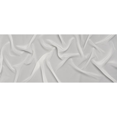 Silk Crepe de Chine - White - Famous Australian Designer Deadstock