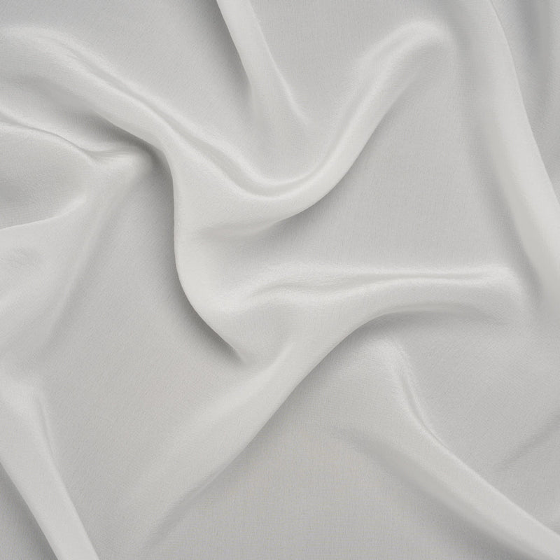 Silk Crepe de Chine - White - Famous Australian Designer Deadstock