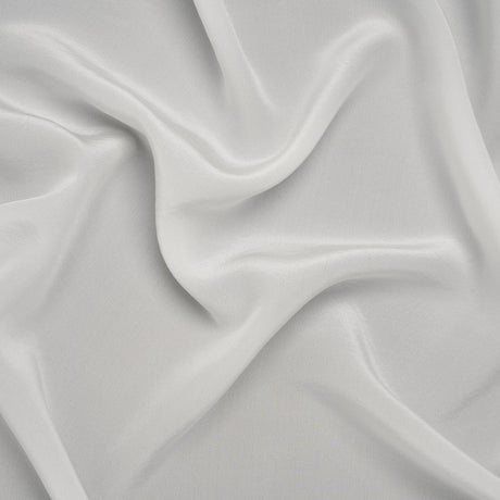 Silk Crepe de Chine - White - Famous Australian Designer Deadstock