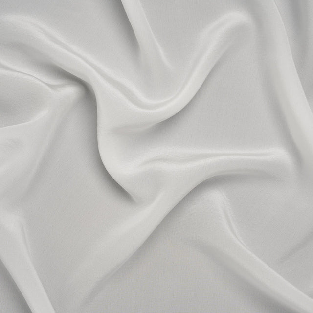 Silk Crepe de Chine - White - Famous Australian Designer Deadstock