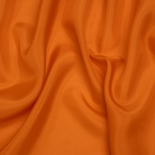 China Silk/Habotai - Orange - Famous Australian Designer Deadstock
