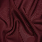 China Silk/Habotai - Wine Red - Famous Australian Designer Deadstock