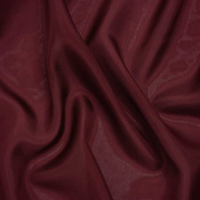 China Silk/Habotai - Wine Red - Famous Australian Designer Deadstock