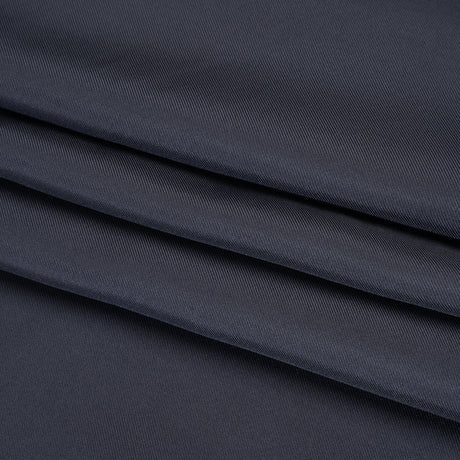 Silk Twill - Gray Navy - Famous Australian Designer Deadstock