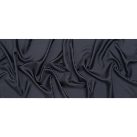 Silk Twill - Gray Navy - Famous Australian Designer Deadstock