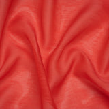 Linen and Silk Scrim - Watermelon Red - Famous Australian Designer Deadstock