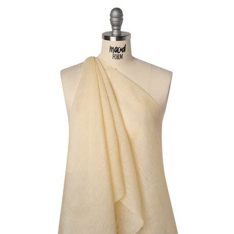 Linen and Silk Scrim - Ecru - Famous Australian Designer Deadstock