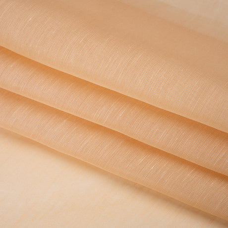 Linen and Silk Scrim - Peachy Nude - Famous Australian Designer Deadstock