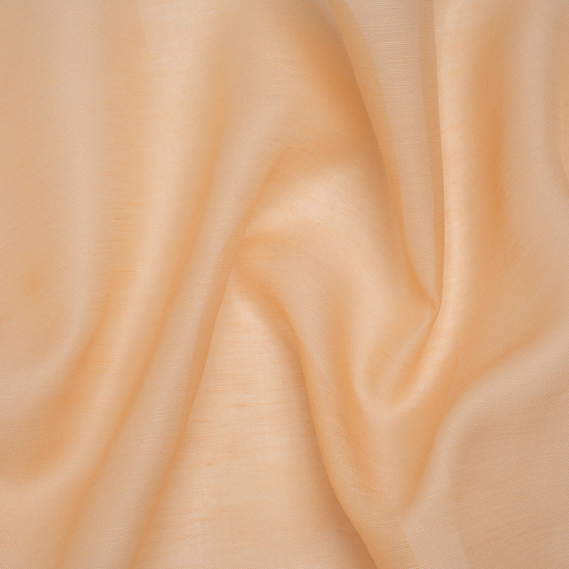 Linen and Silk Scrim - Peachy Nude - Famous Australian Designer Deadstock