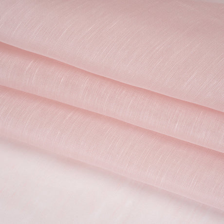 Linen and Silk Scrim - Blush Pink - Famous Australian Designer Deadstock