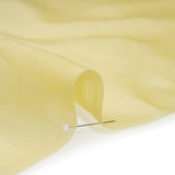 Linen and Silk Scrim - Light Lemon - Famous Australian Designer Deadstock
