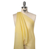 Linen and Silk Scrim - Light Lemon - Famous Australian Designer Deadstock