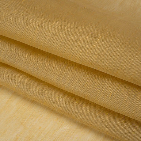 Linen and Silk Scrim - Gold - Famous Australian Designer Deadstock