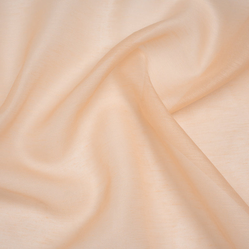 Linen and Silk Scrim - Light Peach - Famous Australian Designer Deadstock