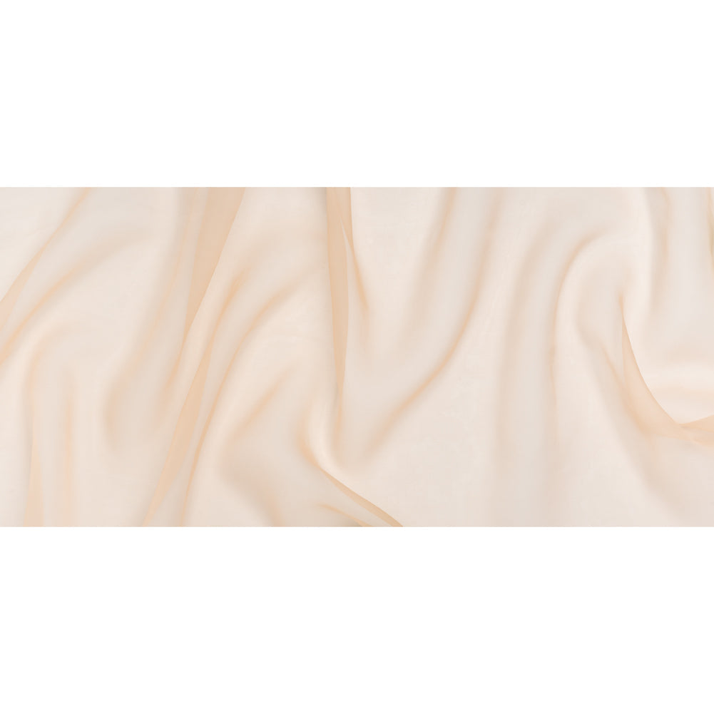Silk Organza - Peach - Famous Australian Designer Deadstock