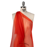 Silk Organza - Tomato Red - Famous Australian Designer Deadstock