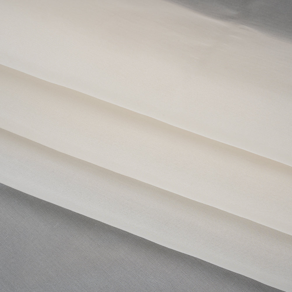 Heavy Silk Organza - Off White - Famous Australian Designer Deadstock