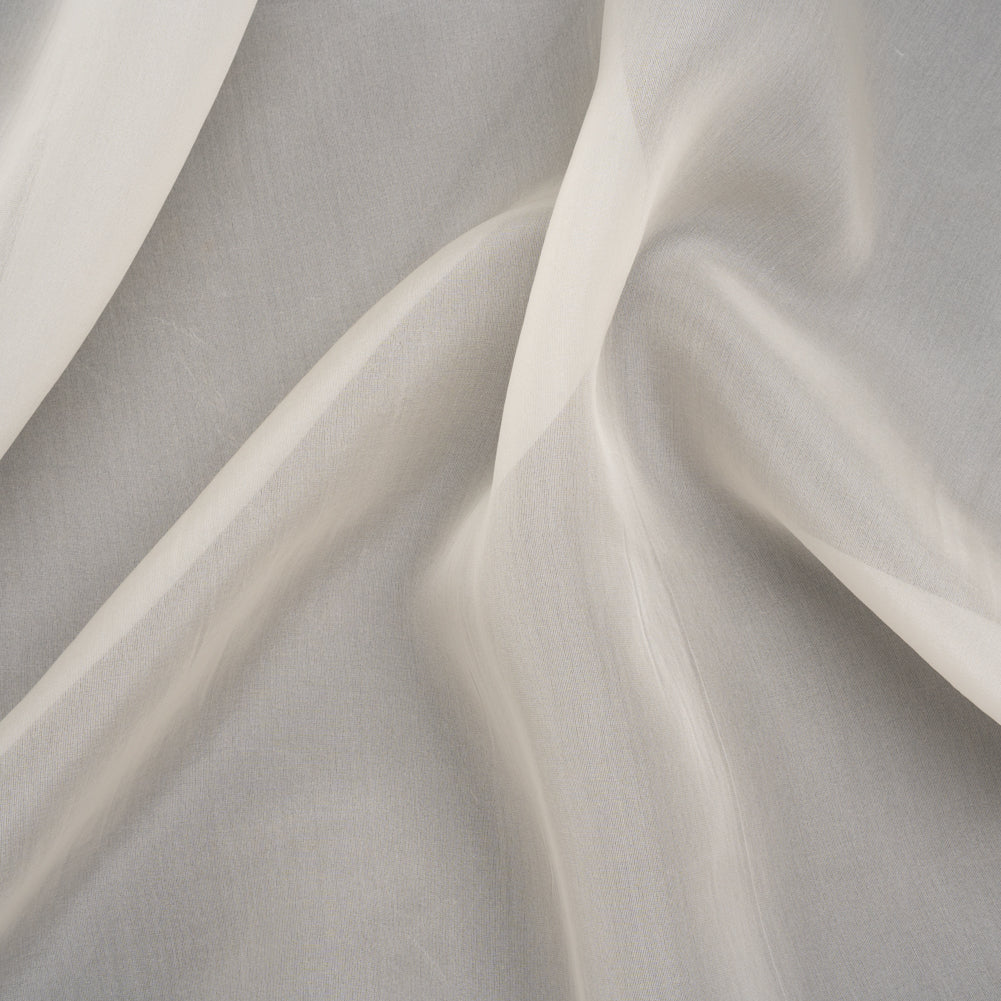Heavy Silk Organza - Off White - Famous Australian Designer Deadstock