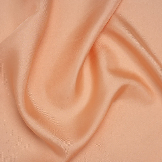 Silk Twill - Peach Pink - Famous Australian Designer Deadstock