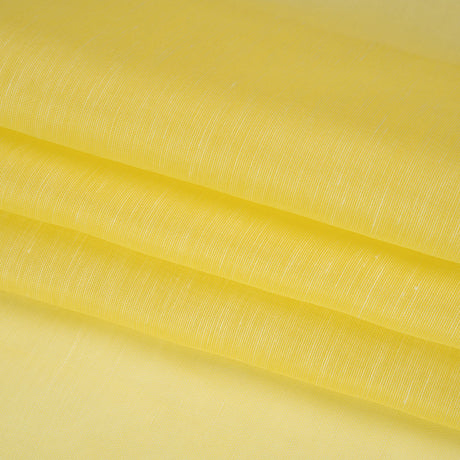 Linen and Silk Scrim - Bright Lemon - Famous Australian Designer Deadstock