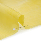 Linen and Silk Scrim - Bright Lemon - Famous Australian Designer Deadstock