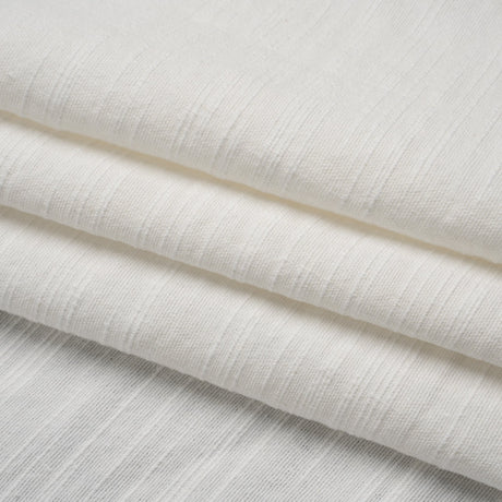 Slubbed Heavy Cotton and Linen Woven - Off White - Famous Australian Designer Deadstock