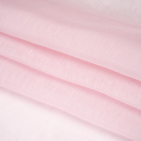 Linen and Silk Scrim - Pale Pink - Famous Australian Designer Deadstock