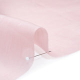 Linen and Silk Scrim - Pale Pink - Famous Australian Designer Deadstock