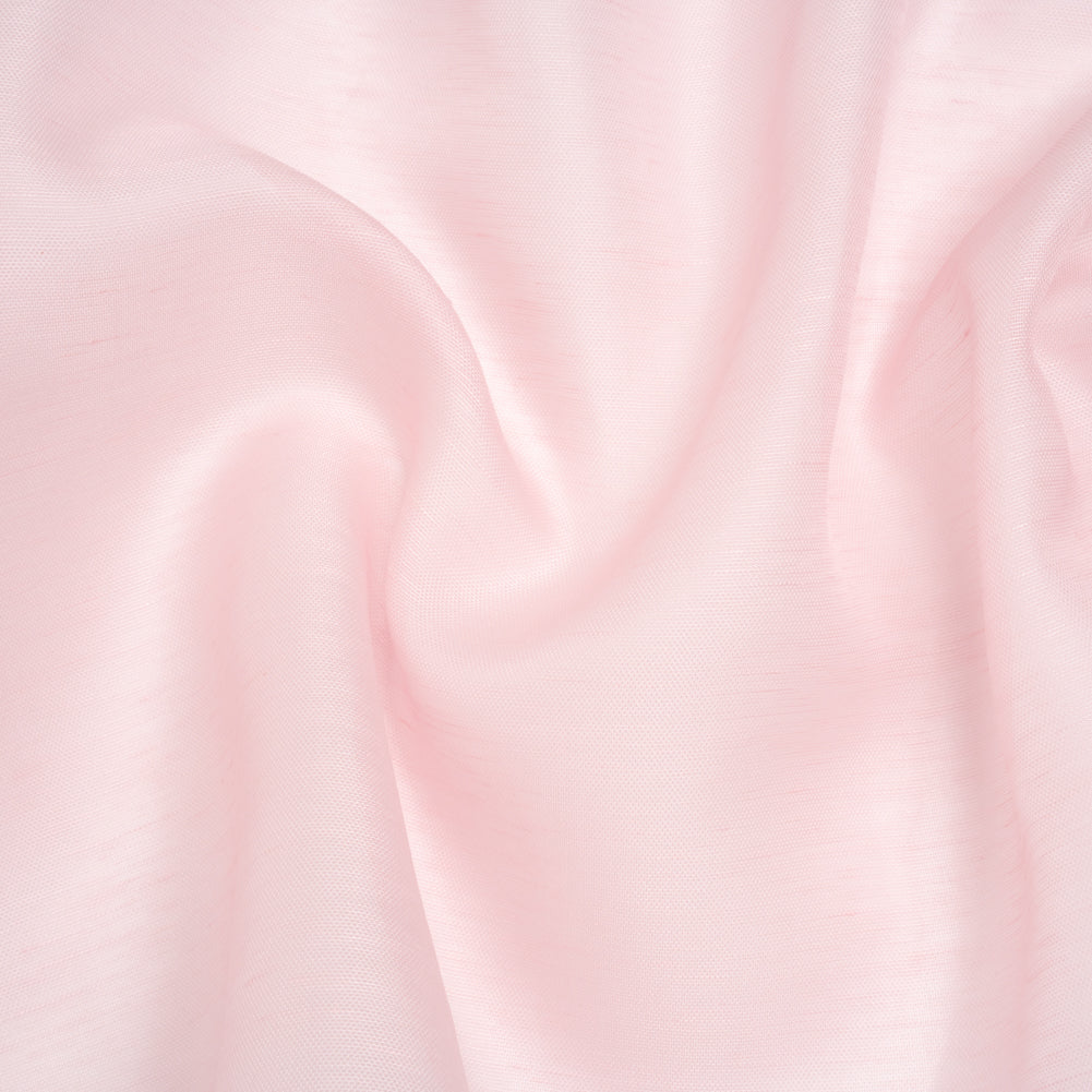 Linen and Silk Scrim - Pale Pink - Famous Australian Designer Deadstock