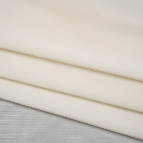 Stretch Polyester Jersey - White Asparagus - Famous Australian Designer Deadstock