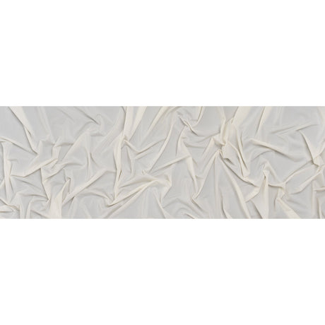Stretch Polyester Jersey - White Asparagus - Famous Australian Designer Deadstock