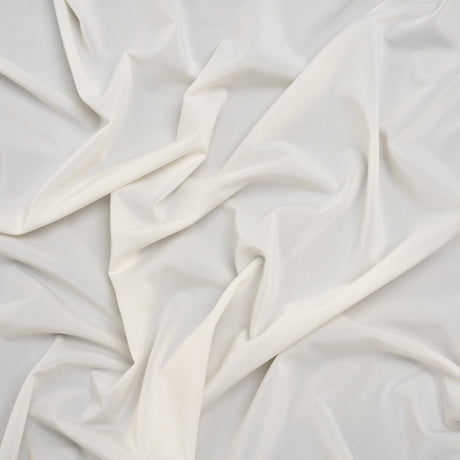 Stretch Polyester Jersey - White Asparagus - Famous Australian Designer Deadstock