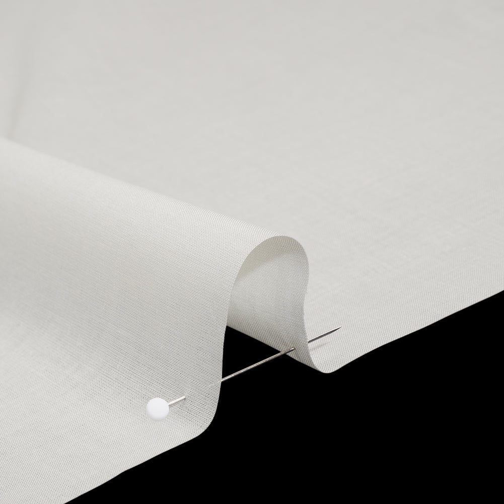 Cotton Voile Lining - White Smoke - Famous Australian Designer Deadstock