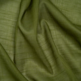 Textured Cotton Voile - Herb Green - Famous Australian Designer Deadstock
