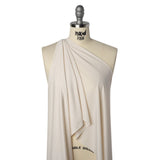Stretch Polyester Jersey - Bleached Sand - Famous Australian Designer Deadstock