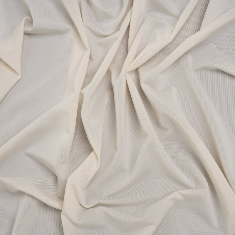 Stretch Polyester Jersey - Bleached Sand - Famous Australian Designer Deadstock
