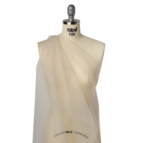 Heavy Polyester Tulle - Light Nude - Famous Australian Designer Deadstock